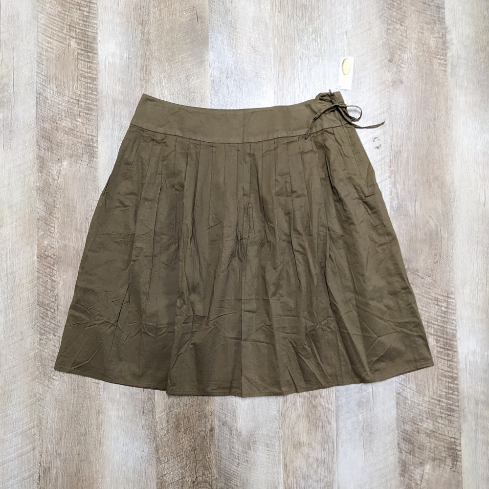 Talbots Petites Olive Green A line Skirt New with tags Size 12P